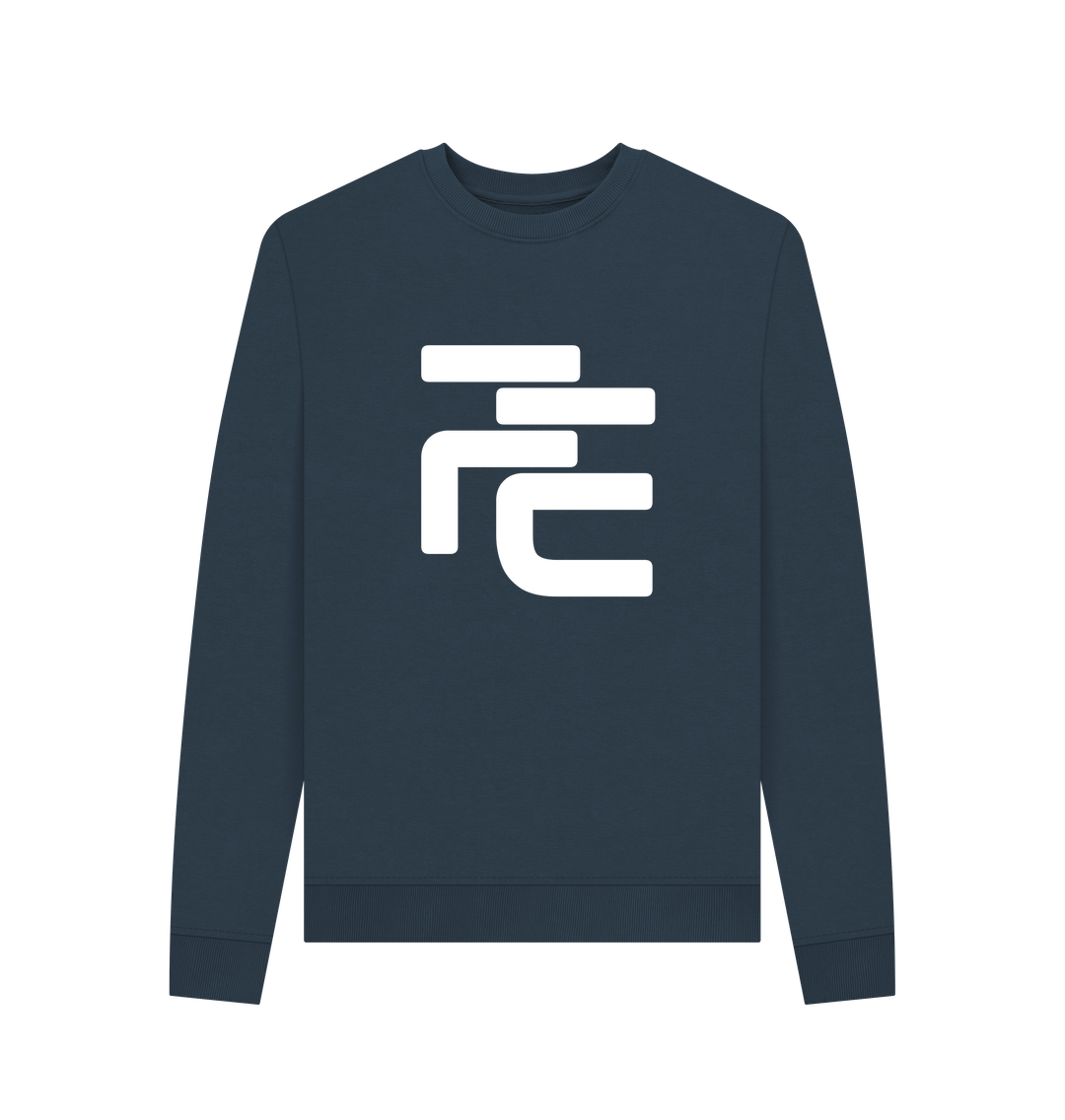 Collection of Navy Blue Fique Supporter Long Sleeve Sweatshirt in a gallery layout