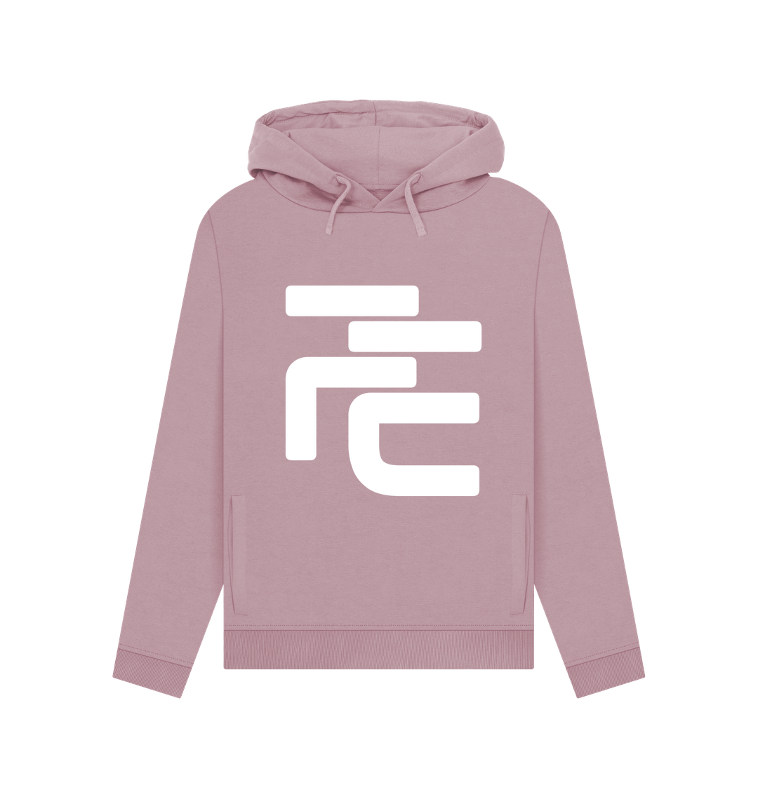 Mauve Organic Cotton Fique Supporter Hoodie