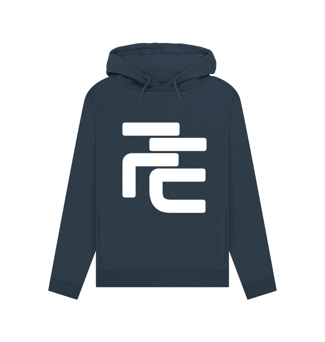 Navy Blue Organic Cotton Fique Supporter Hoodie