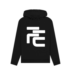 Collection of Black Organic Cotton Fique Supporter Hoodie in a gallery layout