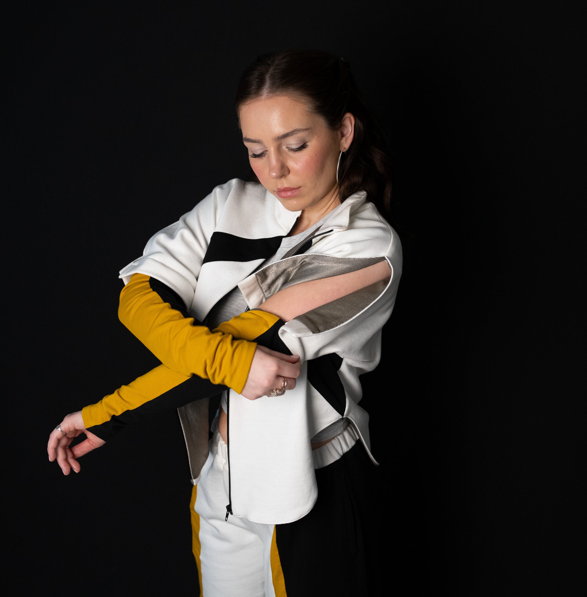 Collection of Yellow Bee EMF Protective Tracksuit in a gallery layout