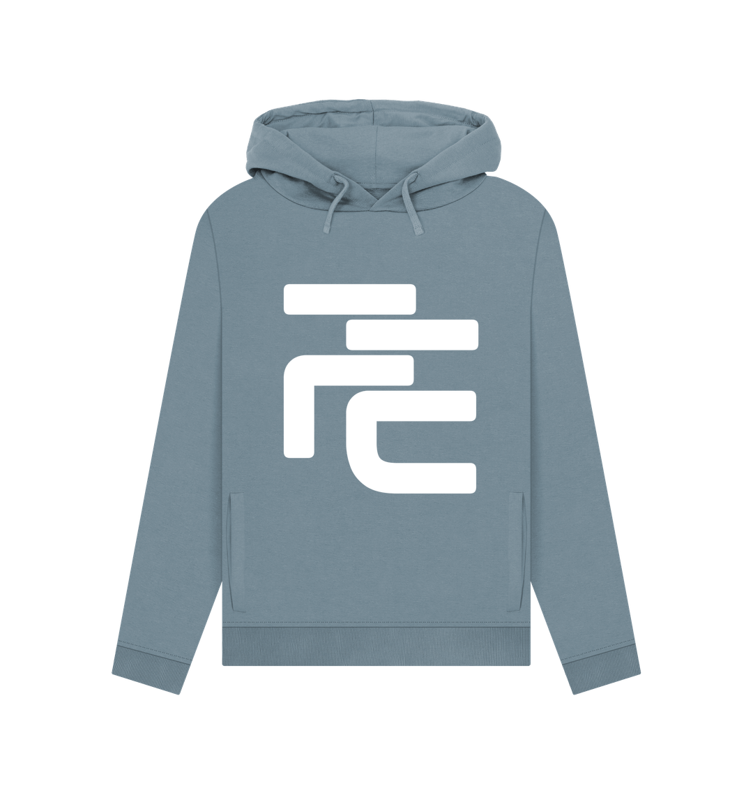 Stone Blue Organic Cotton Fique Supporter Hoodie