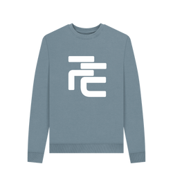 Collection of Stone Blue Fique Supporter Long Sleeve Sweatshirt in a gallery layout