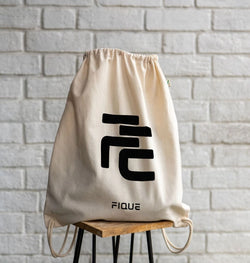 Collection of Fique Organic Cotton Drawstring Bag in a gallery layout