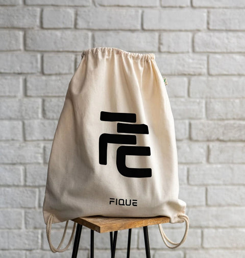 Fique Organic Cotton Drawstring Bag